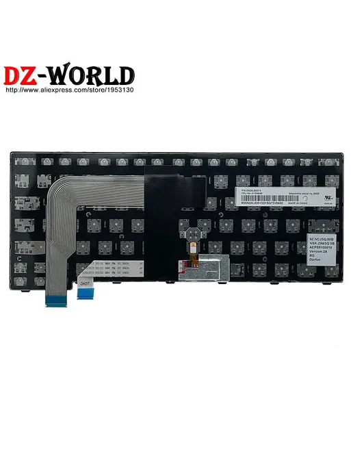 DZ-WORLD Клавиатура Lenovo ThinkPad T460s T470s Black SE Swedish Finn, черный, фото 7