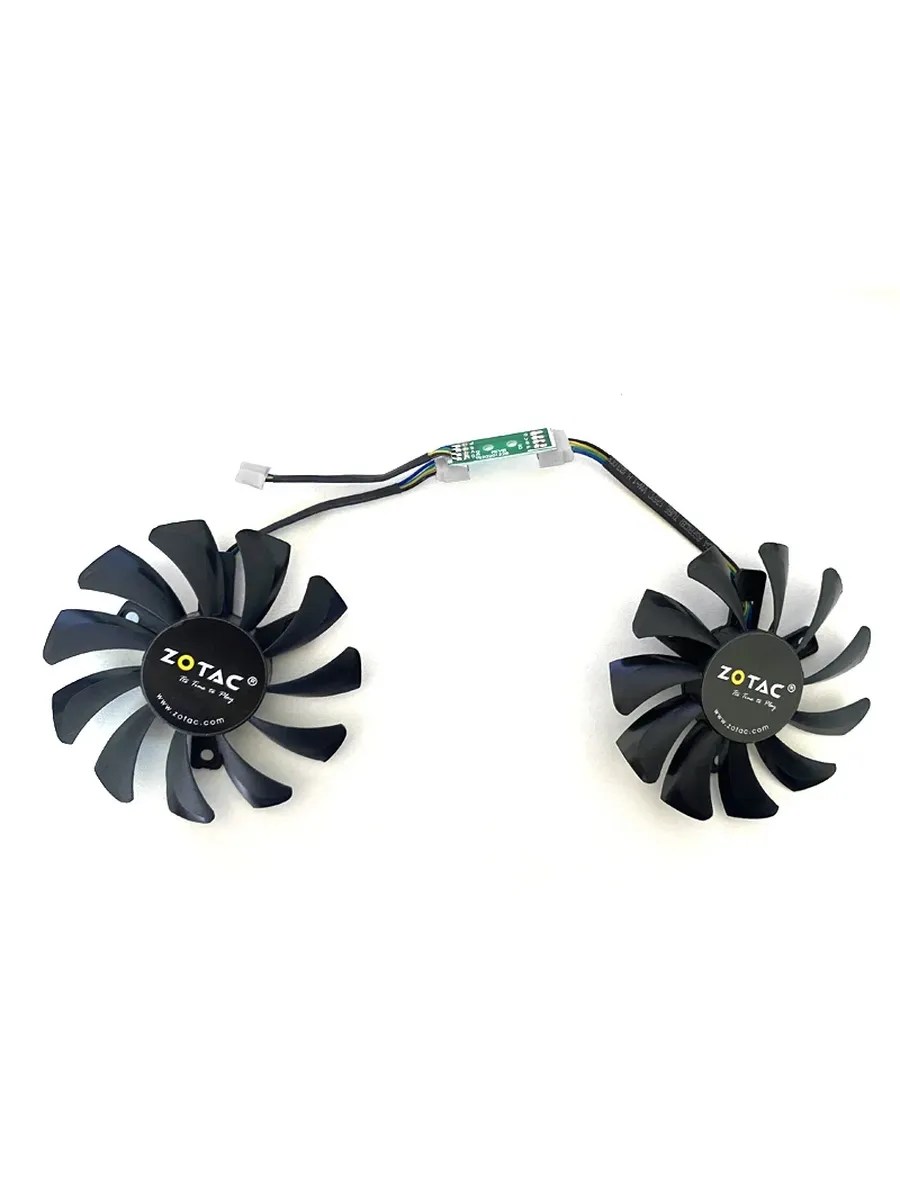 DIXSG Вентилятор ZOTAC для видеокарты, 2 шт, Цвет 2PCS