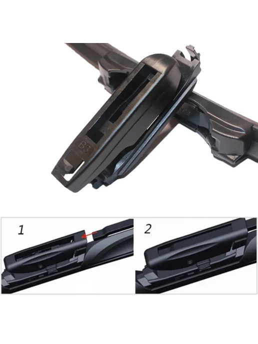 adohon Бесрамные дворники 26" Черный Bayonet Arm, черный