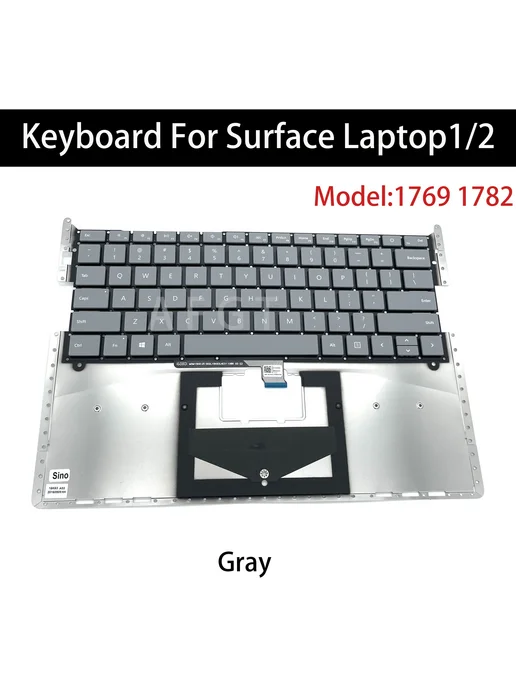AFGT Клавиатура для Surface Laptop 1 2, серый, 1769, серый, фото 2