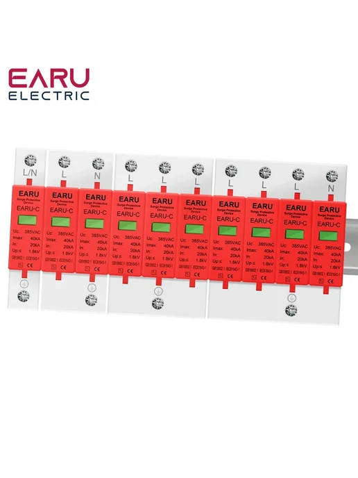 EARU Защитник SPD 3P DC1000V 30-60KA 500В 800В 1000В, Защитник SPD 3P DC1000V, фото 6