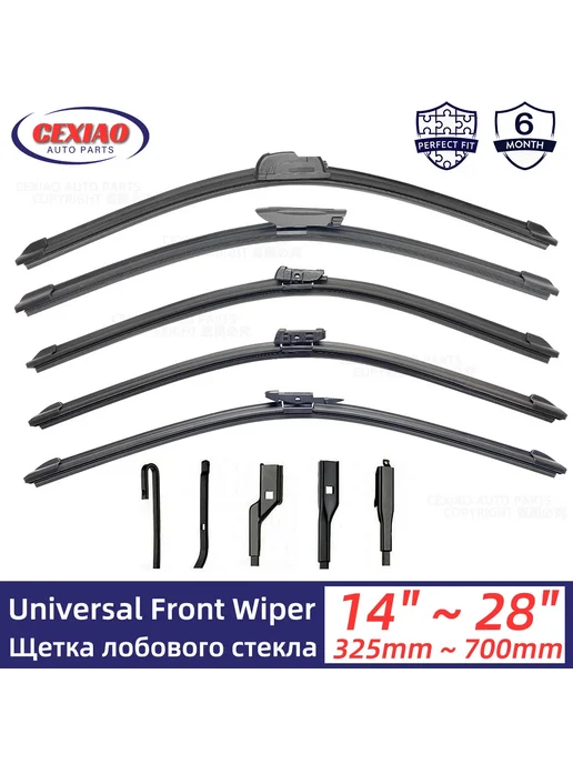 Нет бренда Щетки стеклоочистителя OEM For J Hook 400mm 16inch, вариант, фото 2