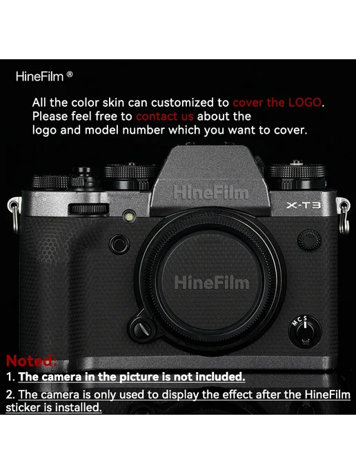 HineFilm Защитная пленка для Fujifilm X-T3 Contour Black, черный, фото 3
