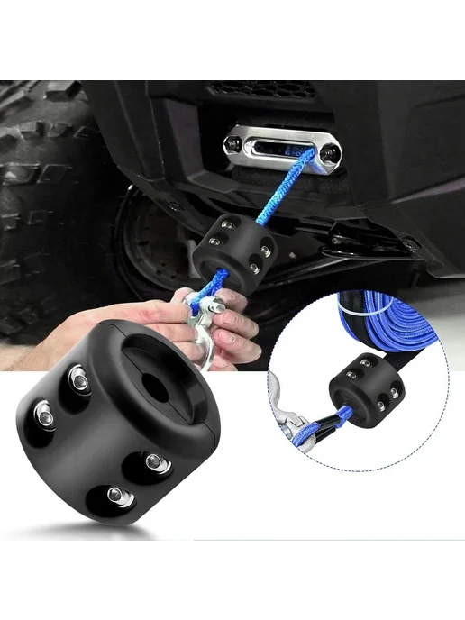 Нет бренда Стопор для троса лебедки для ATV UTV, резиновое крепление дл, вариант, фото 2