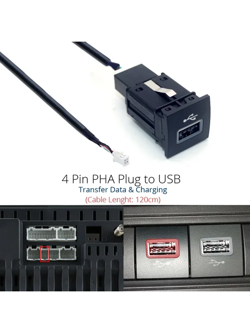 Нет бренда Кабель 6Pin для VW Golf Jetta Scirocco RCD510, USB-кабель-адаптер 4 Pin Cable, фото 3