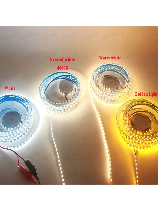 taslauk Светодиодная лента 5м, теплый белый, 120 LED, 5 м, фото 6