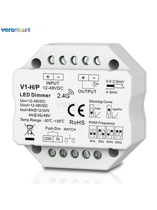 veromount R1 Remote Only (Black) 1 Zone Dim Remote, черный, фото 3