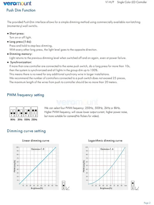 veromount R1 Remote Only (Black) 1 Zone Dim Remote, черный, фото 7