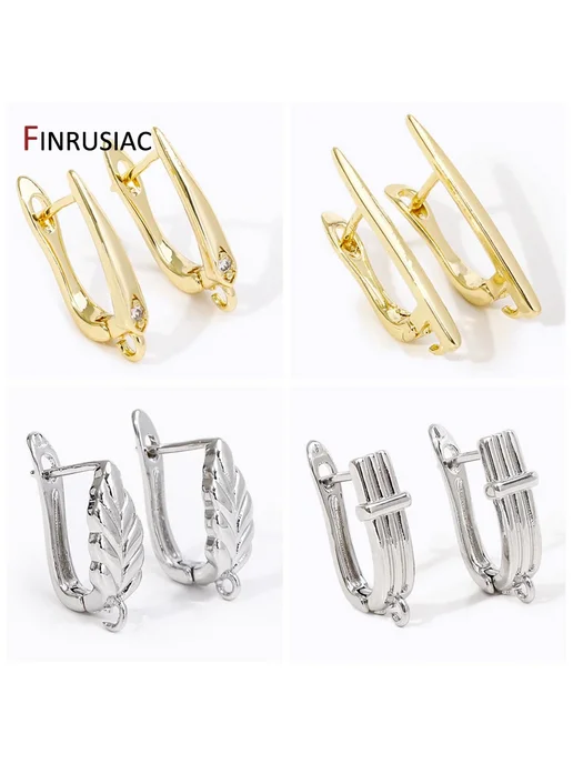 FINRUSIAC Застежки-крючки для сережек Rhodium Plated, 12.5*, вариант, фото 2