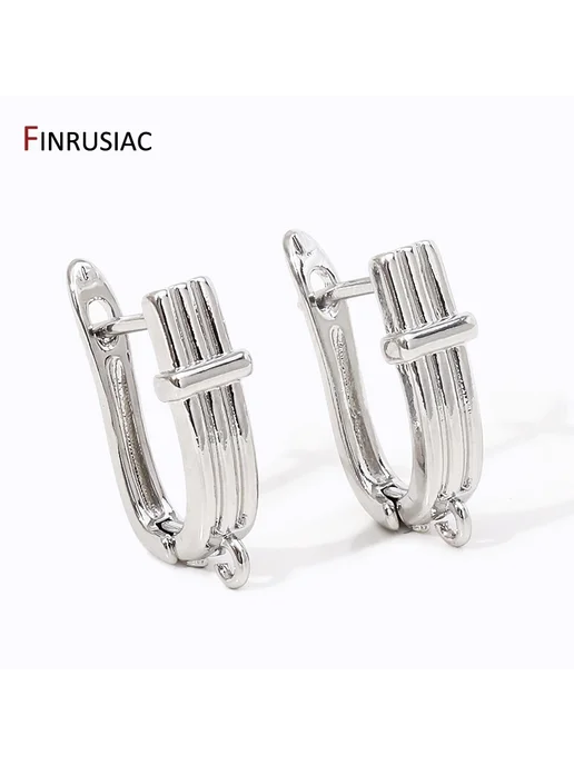 FINRUSIAC Застежки-крючки для сережек Rhodium Plated, 12.5*, вариант, фото 6