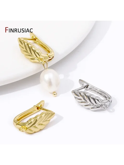 FINRUSIAC Застежки-крючки для сережек Rhodium Plated, серый, фото 7