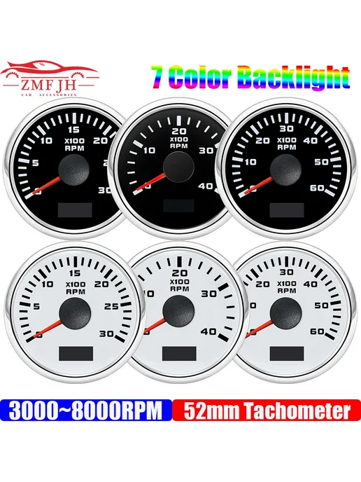 ZMFJH Тахометр водонепроницаемый IP67 3000RPM BS, водонепроницаемый IP67 BS, фото 2