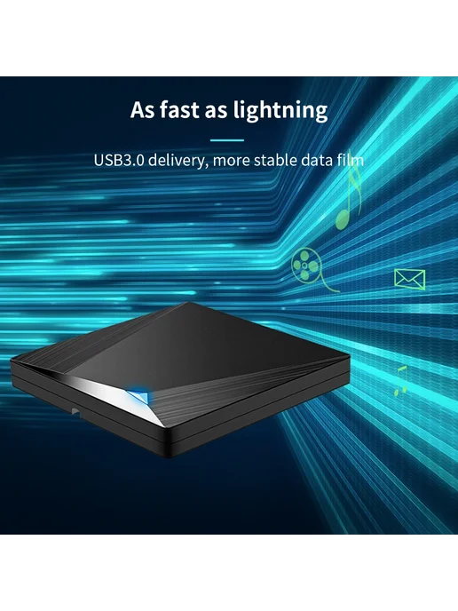 TISHRIC Внешний оптический привод USB 3.0, вариант, фото 5