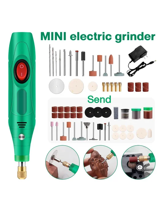 Aideepen Мини-дрель 12V, 15000 RPM, 24 набора, US Plug, вариант, фото 2