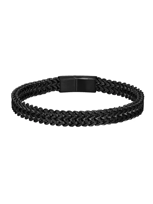 MKENDN браслет-цепочка из нержавеющей стали Black 2 21 см, черный