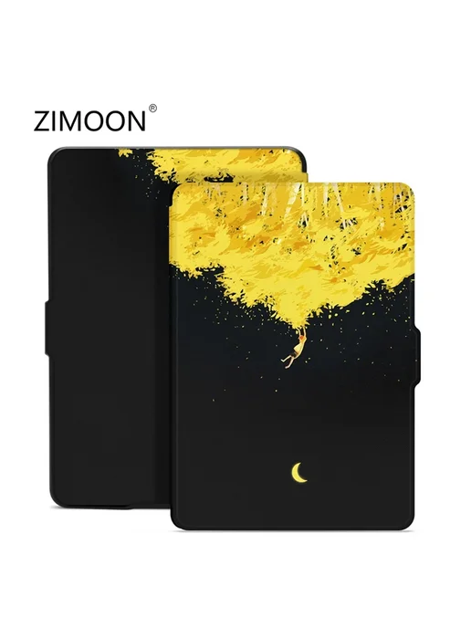 Zimoon Защитный чехол для Kindle Paperwhite Kid and tree, черный, фото 2