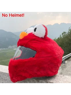 Красный плюшевый шлем Elmo, Color E