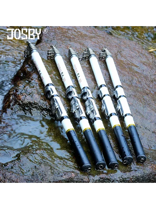 JOSBY Спиннинг 3.0M Green телескопический, зеленый