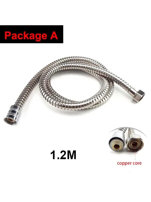 Нет бренда Шланг для душа из нержавеющей стали 1.2M, Package A, 1.2M A