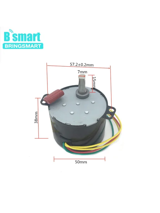 BRINGSMART Двигатель 24В 220В AC220v 2.5rpm, 50rpm, фото 5