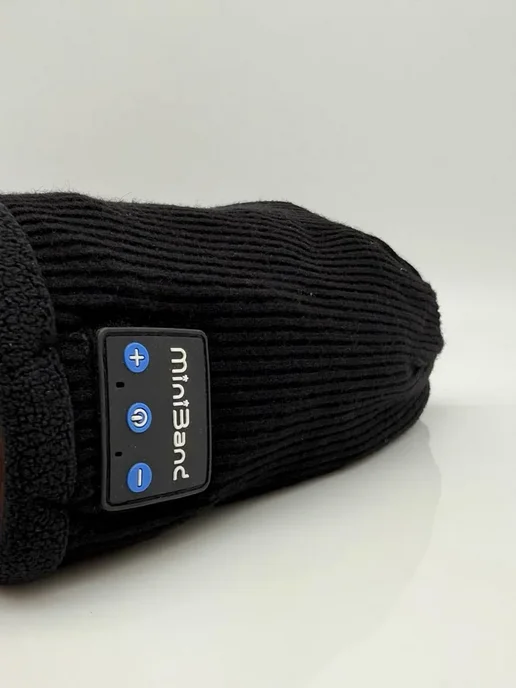 RUTH Bluetooth шапка с наушниками теплая беспроводная, черный, фото 8