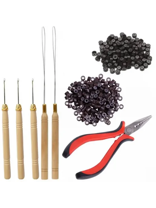 YIXIS Набор для наращивания волос Цвет 6, Plier, Hook, вариант, фото 2