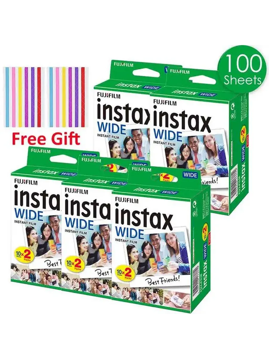 FUJIFILM Instax Wide 100 листов фотобумага