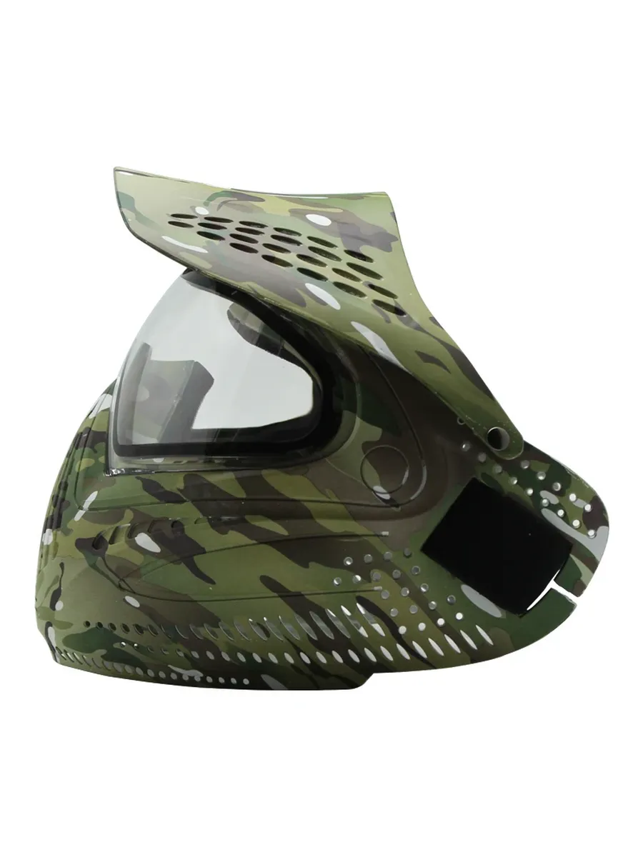 Тактическая пейнтбольная маска Spunky Lotus Camo, Transparen