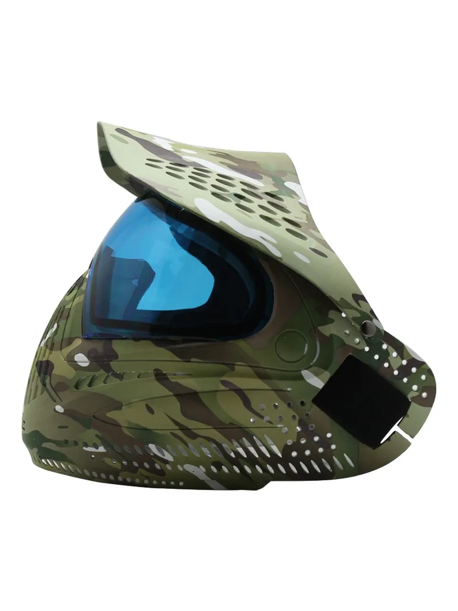 Тактическая пейнтбольная маска Spunky Lotus Camo, Blue
