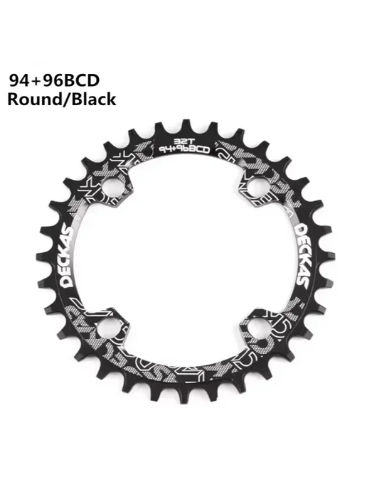 Нет бренда Звездочка DECKAS MTB 32 т DK 96BCD Round Black, черный
