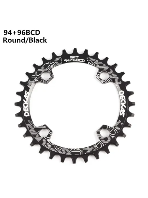 Нет бренда Звездочка DECKAS MTB 32 т DK 96BCD Round Black, черный, фото 4
