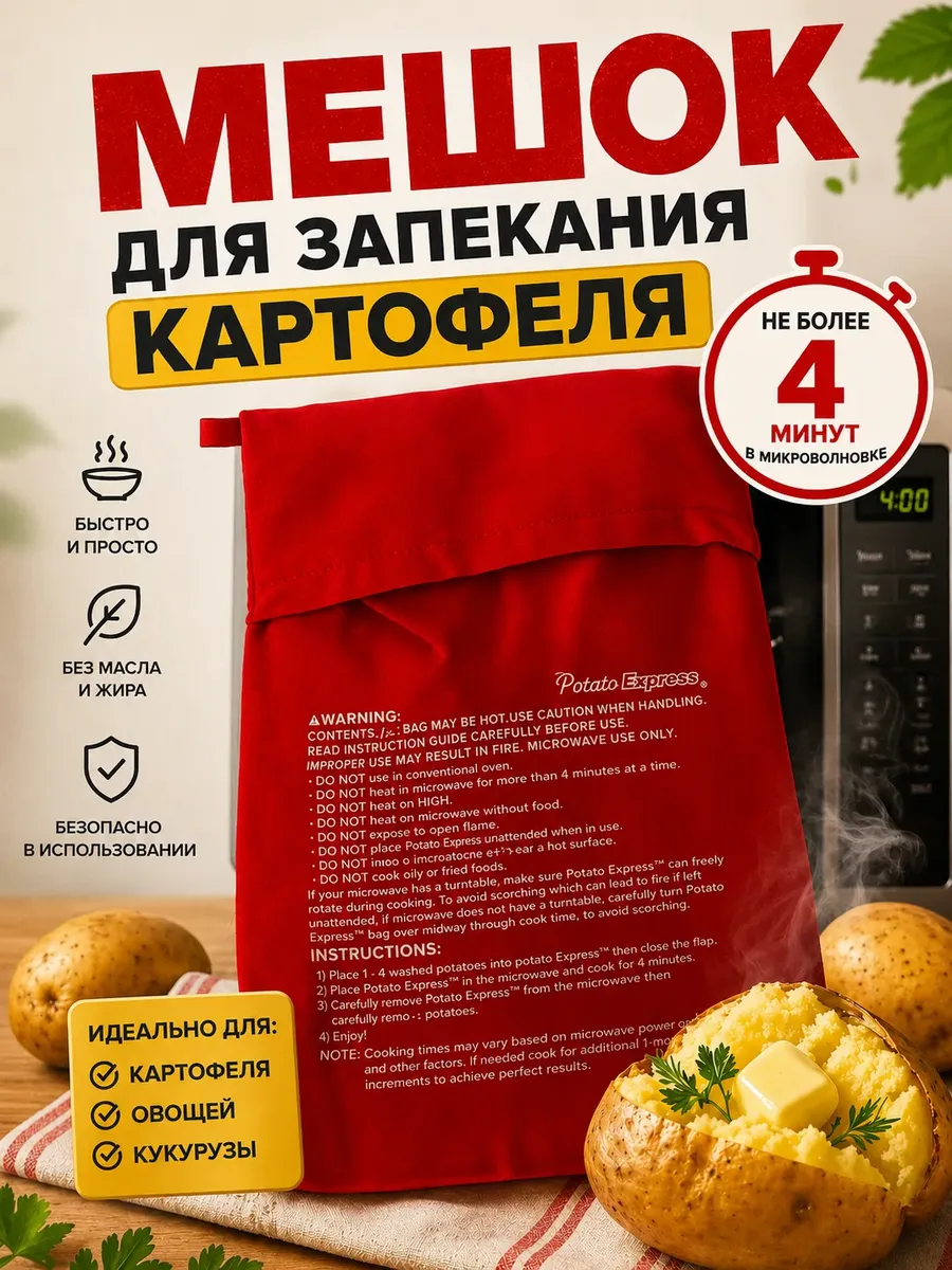 Мешок для запекания картофеля