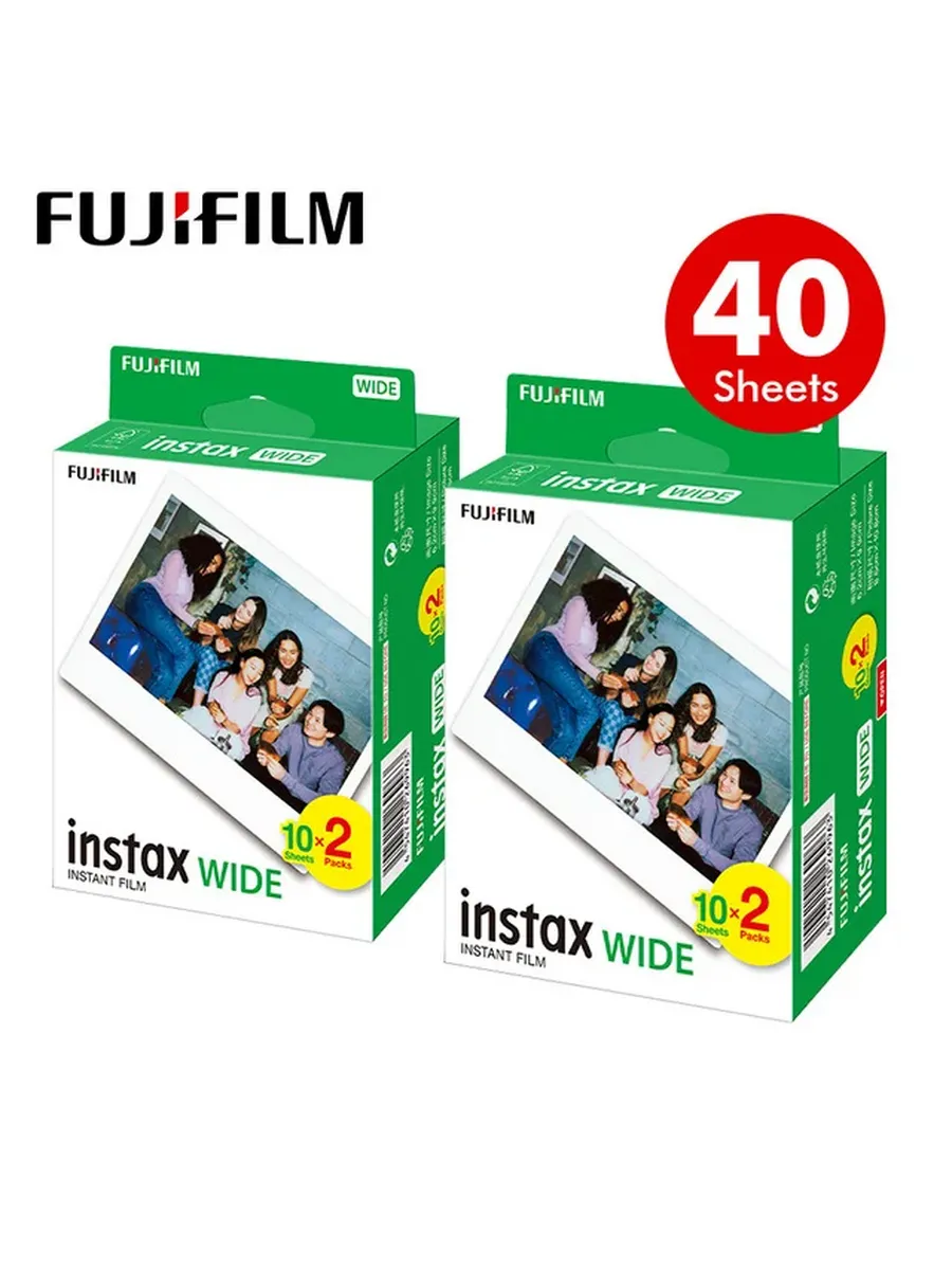 FUJIFILM Instax Wide, пленка 40 листов, White