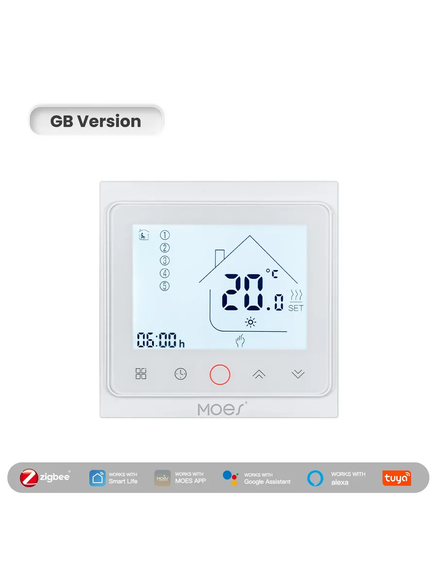 MOES Tuya ZigBee термостат для электрического отопления WH