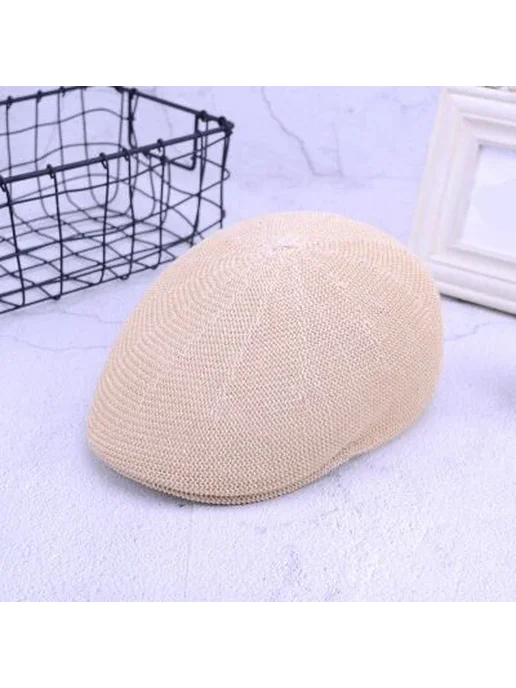 Ymsaid Черная берет из сетки, бежевый