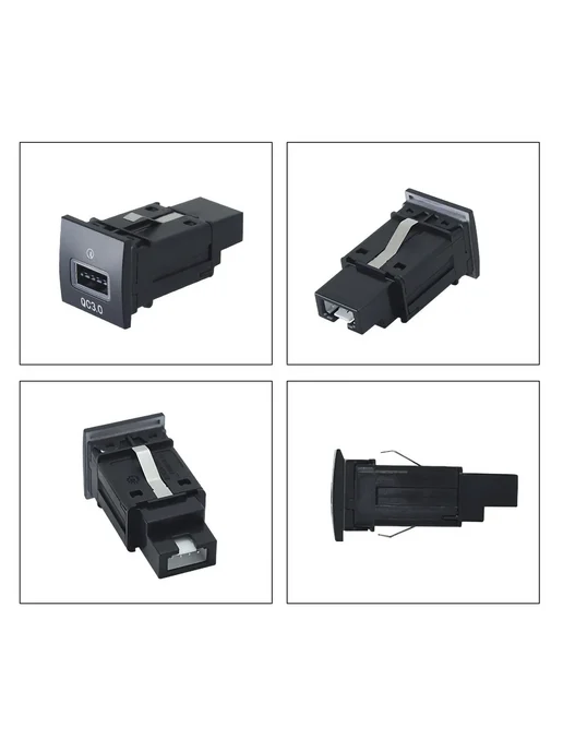 Нет бренда USB удлинитель двойной QC3.0 для VW Golf Jetta Scirocco, удлинитель двойной QC3.0 VW, фото 6