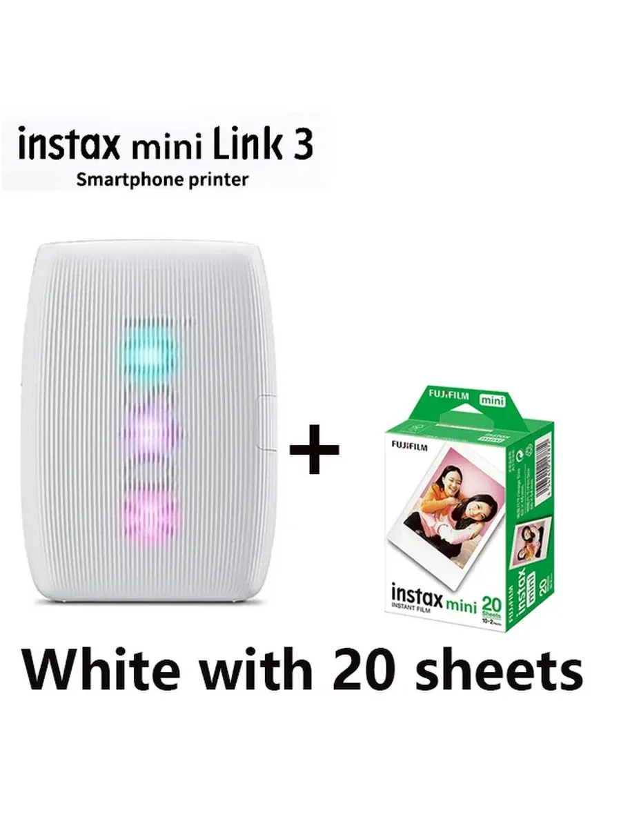 FUJIFILM Instax Mini Link 3, белый, 20 листов