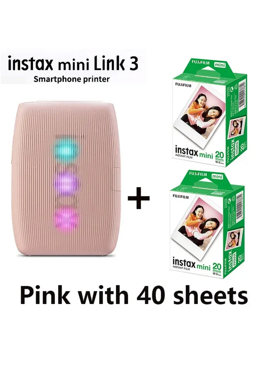 FUJIFILM Instax Mini Link 3 Розовый, 40 листов