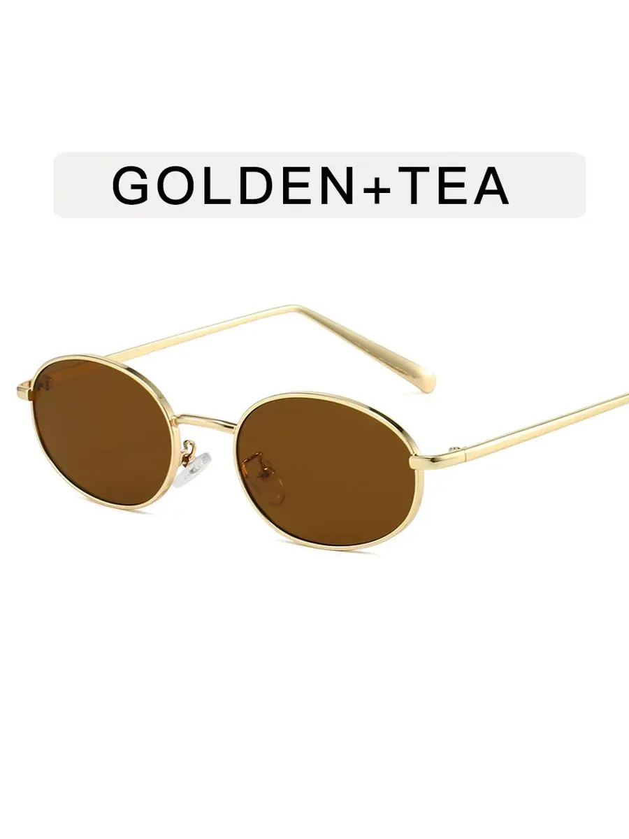 Солнцезащитные очки Golden Tea овальные