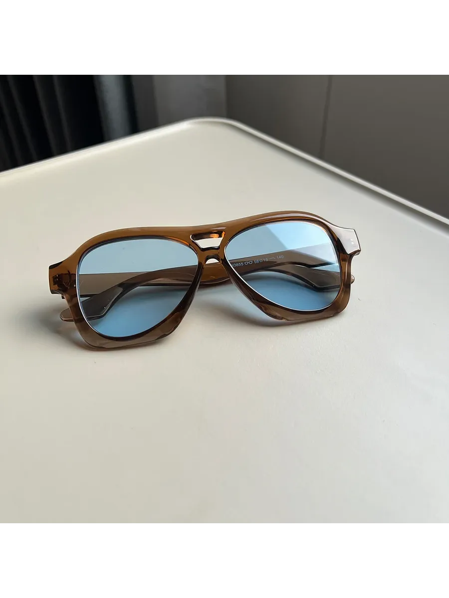 Солнцезащитные очки ретро D477, линзы Brown