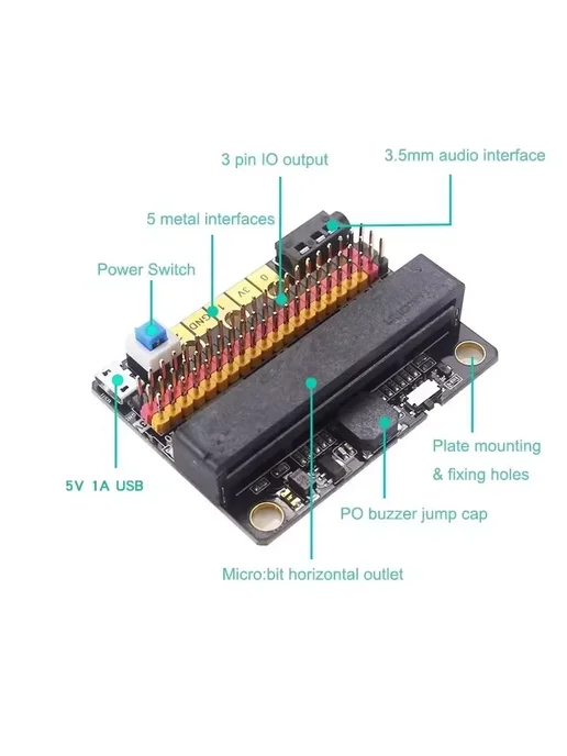 BEIDADA Расширительная плата для Micro Bit V1.0 2.0 3.0 V1.0, вариант, фото 4