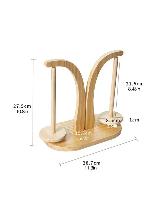 Нет бренда Деревянный магнитный держатель пряжи Wood color, вариант