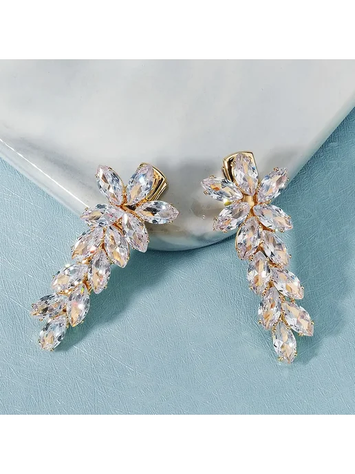 Floralbride Заколка для волос с цирконием 6379 Silver, серебристый, фото 2