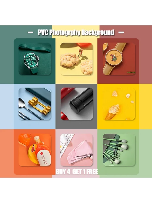 ZUIDID Матовый ПВХ фон для фотосъемки цвета Fotografia Черн, черный, фото 2