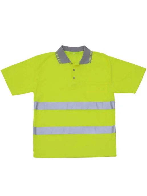 Visindark Светоотражающая рубашка Hi Vis, безопасная для строительной, желтый, фото 2