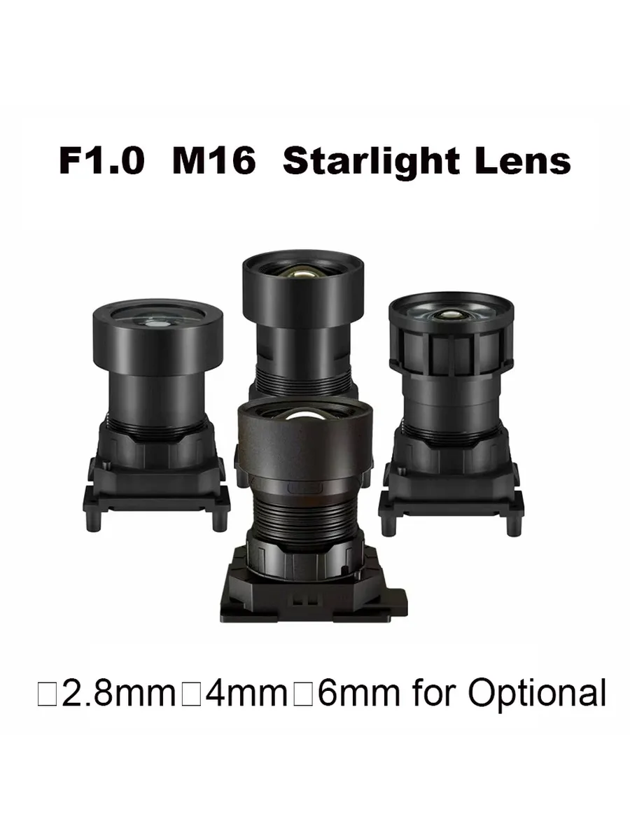 Объектив Blacklight F1.0 M16 1/1.8" 2.8mm для видеонаблюдени
