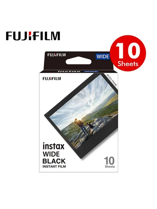FUJIFILM Фотопленка Instax Wide 40 листов, White edge, белый