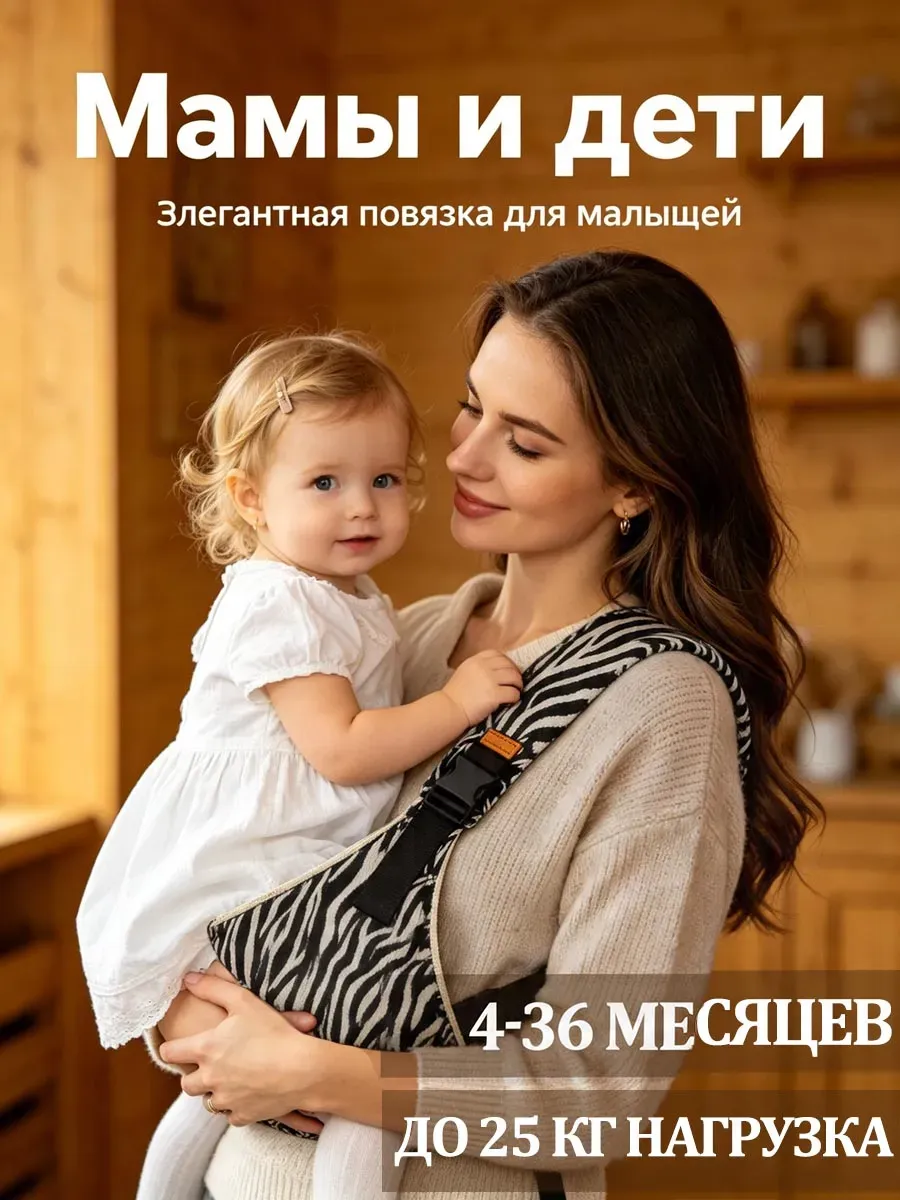 Удобный слинг-сумка для ношения младенца с рождения