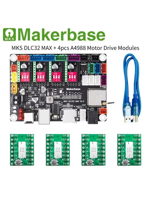 hongxinyuan Станок Makerbase 60 Вт With 4pcs A4988, 60 Вт, 4 шт