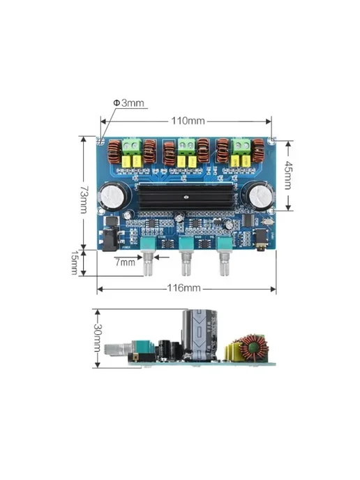 SOTAMIA TPA3116D2 цифровой усилитель сабвуфера Bluetooth 5.0, вариант, фото 4